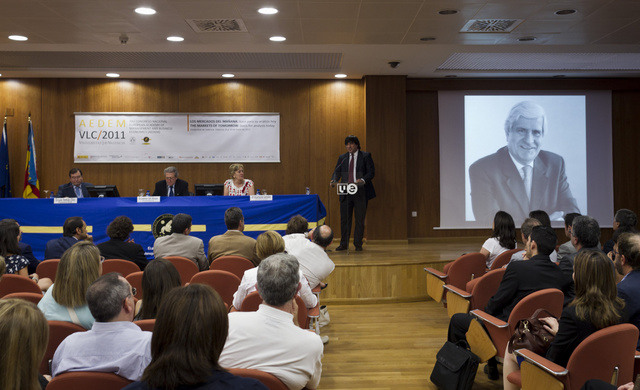 Homenaje al Dr. Camilo Prado Freire. XXV Congreso Anual Los Mercados del Mañana: Bases para su análisis hoy. Valencia